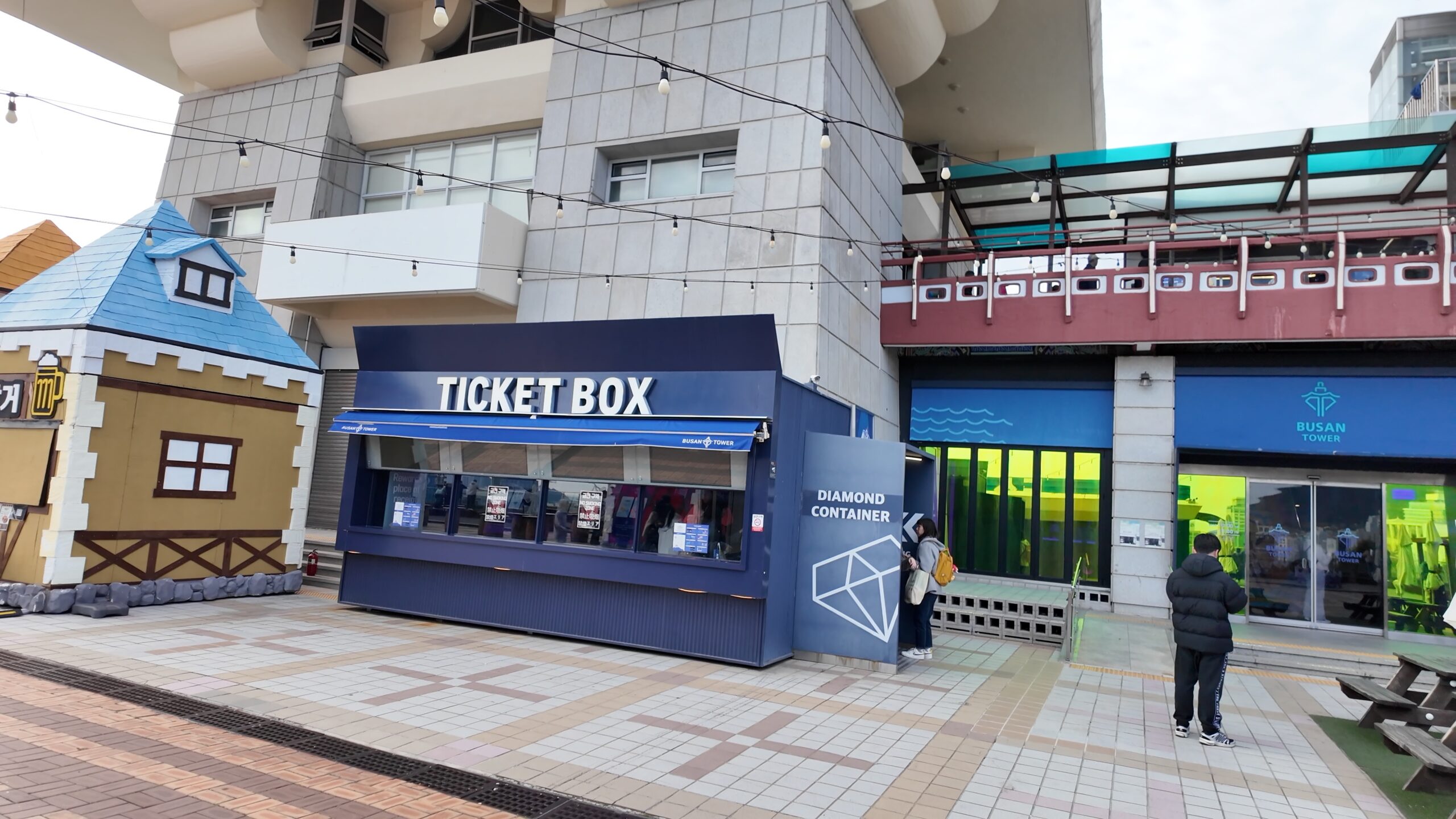 釜山タワーのチケット売り場（TICKET BOX）